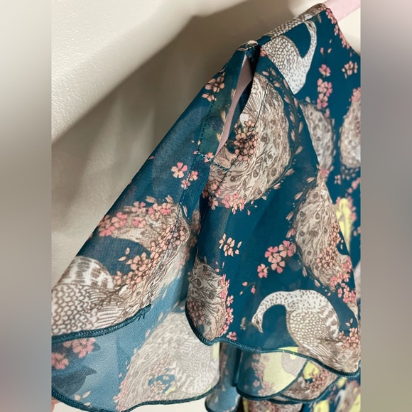 New with tags voodoo vixen teal peacock dress - Picture 4 of 16